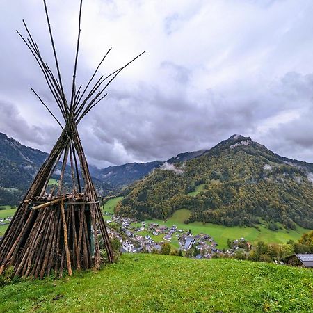 Panoramahof Bergglueck Appartement Mellau Buitenkant foto