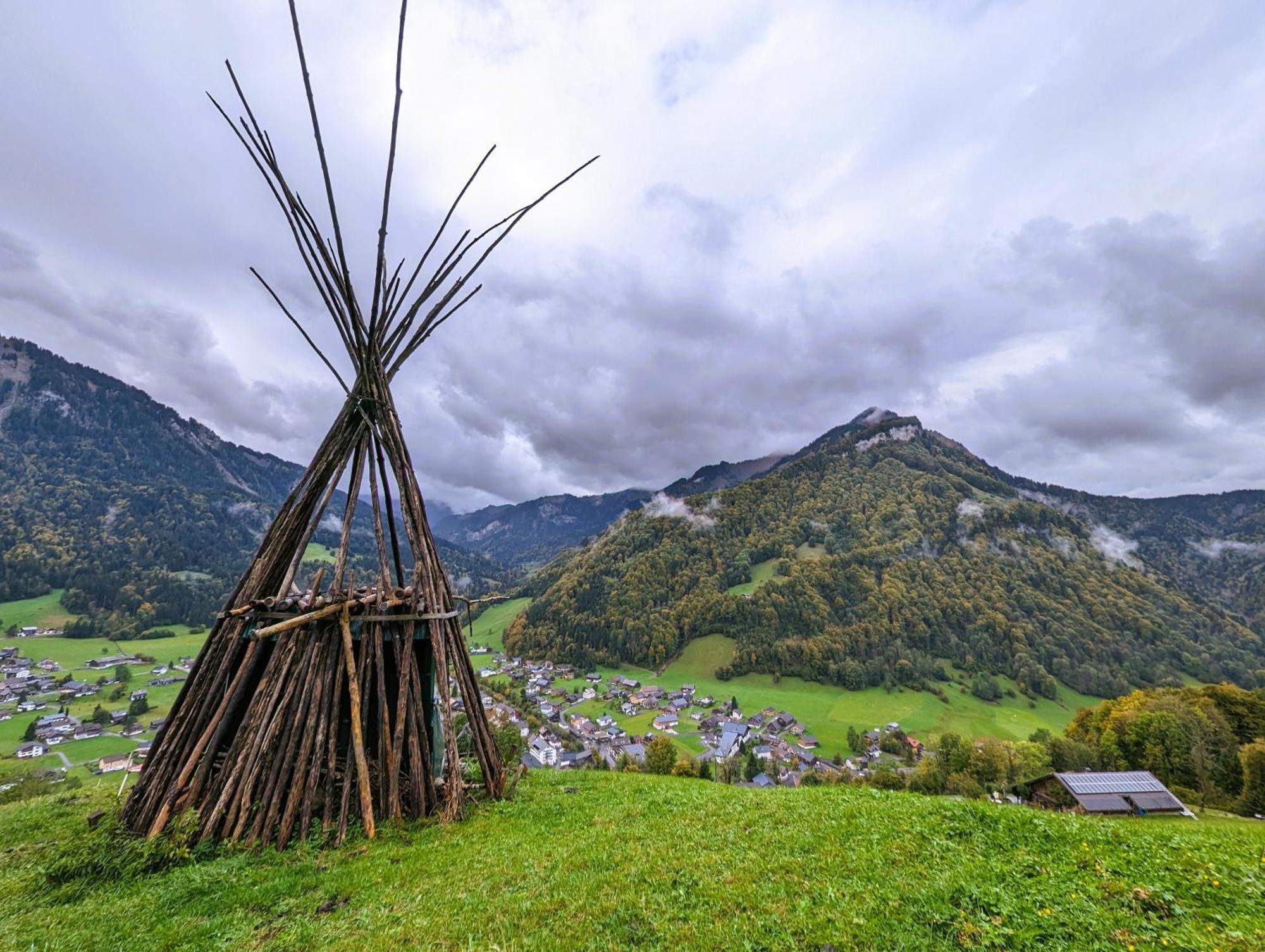 Panoramahof Bergglueck Appartement Mellau Buitenkant foto